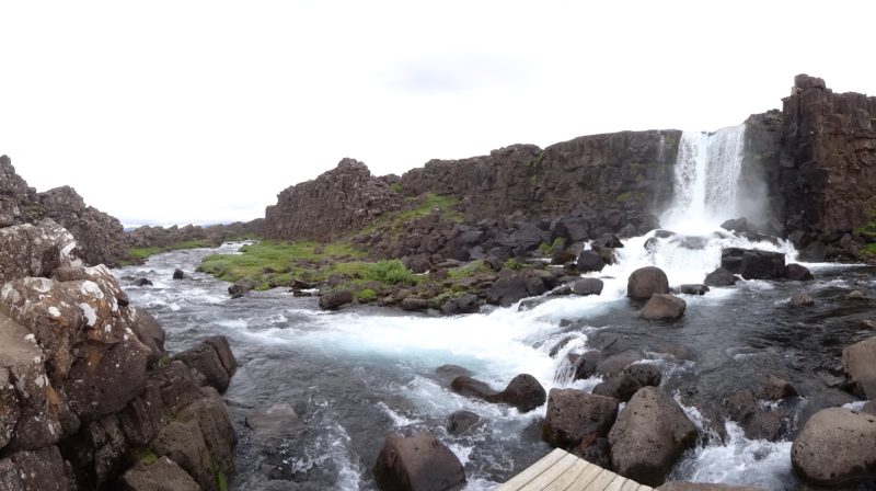 Öxarárfoss Waterfall