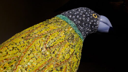 Bird made of beads