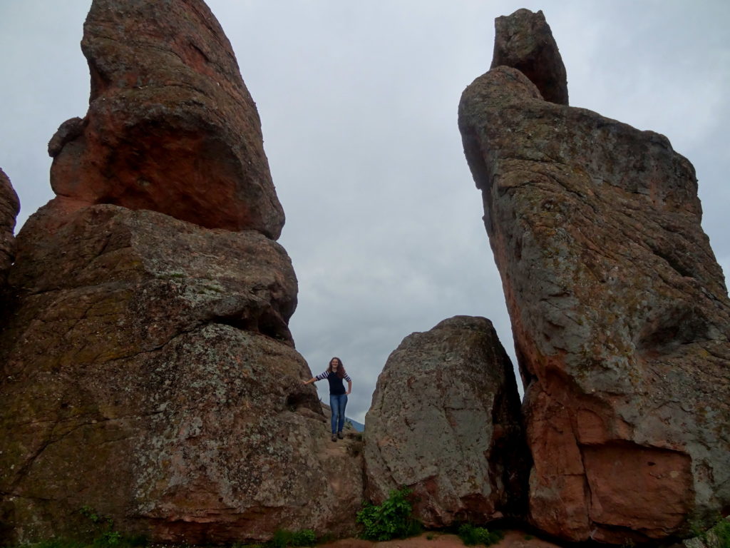 Me and massive stones, in Belogradhik