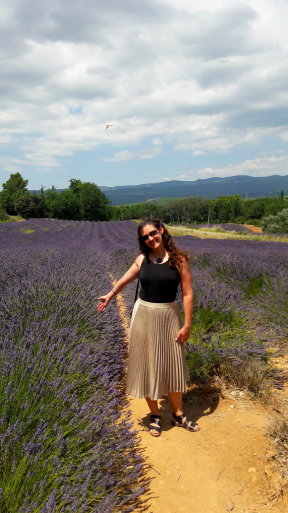 Me in front of a lavender field