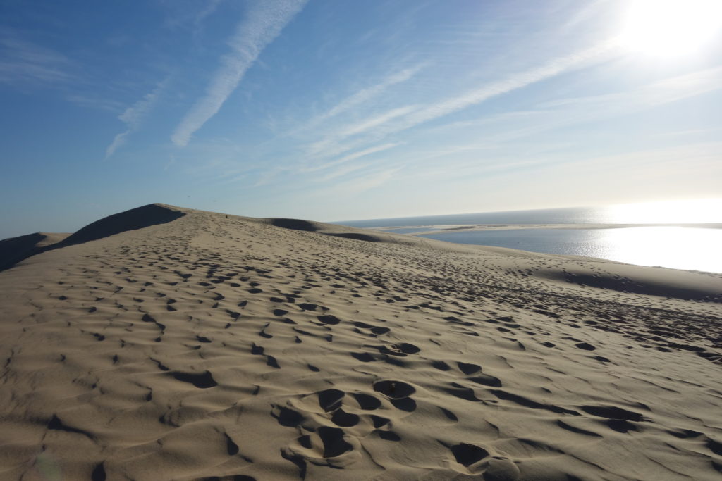 Dune du Pilat next to the sea