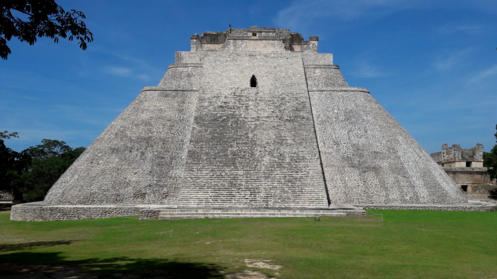 Pyramid at the entrance of the Maya City of Uxmal