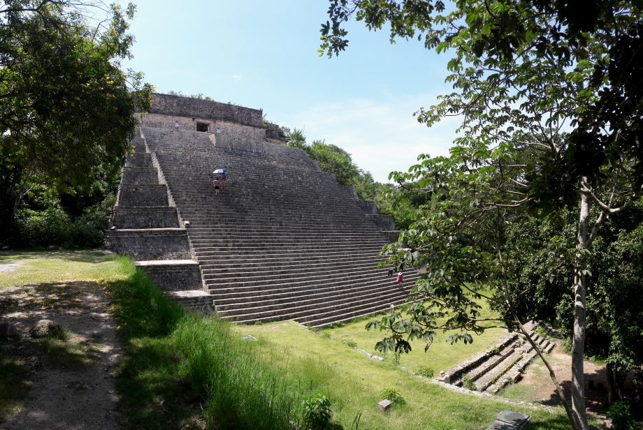 Climbing to the top of the pyramid