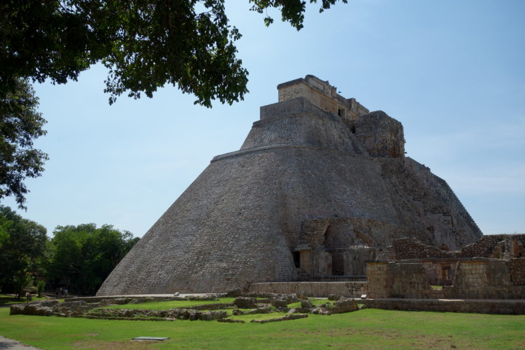 Pyramid at the entrance of the Maya City of Uxmal