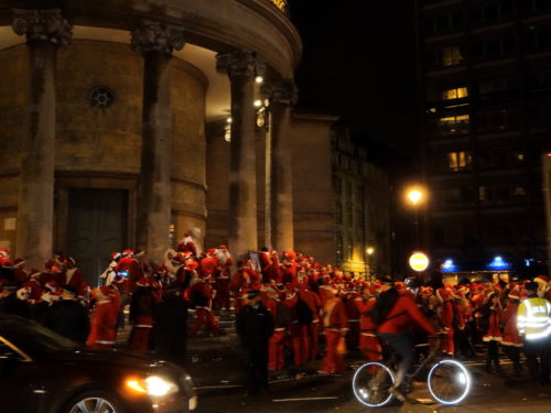 Santas in London