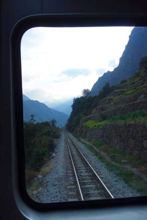 Front window in the train