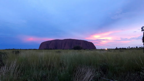 Sunset on Uluru