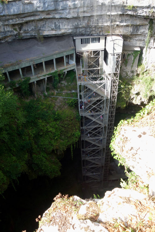 Gouffre from above