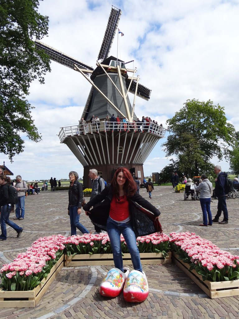 Me in giant clogs