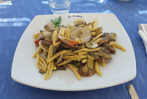 Seafood pasta in Procida