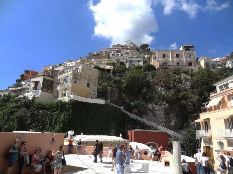 Positano from the port