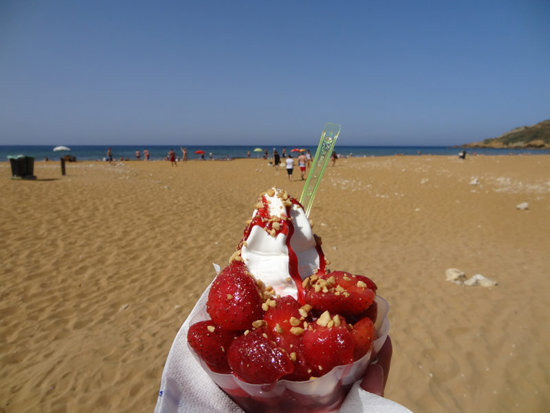 Strawberry ice-cream