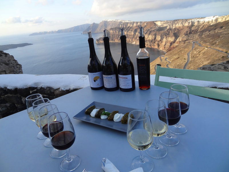 Wine tasting with a view