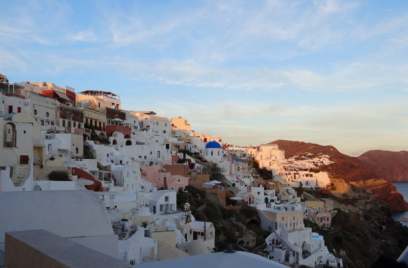 Oia at sunset