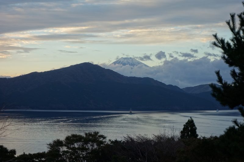 Sunset on Lake Ashi, Hakone