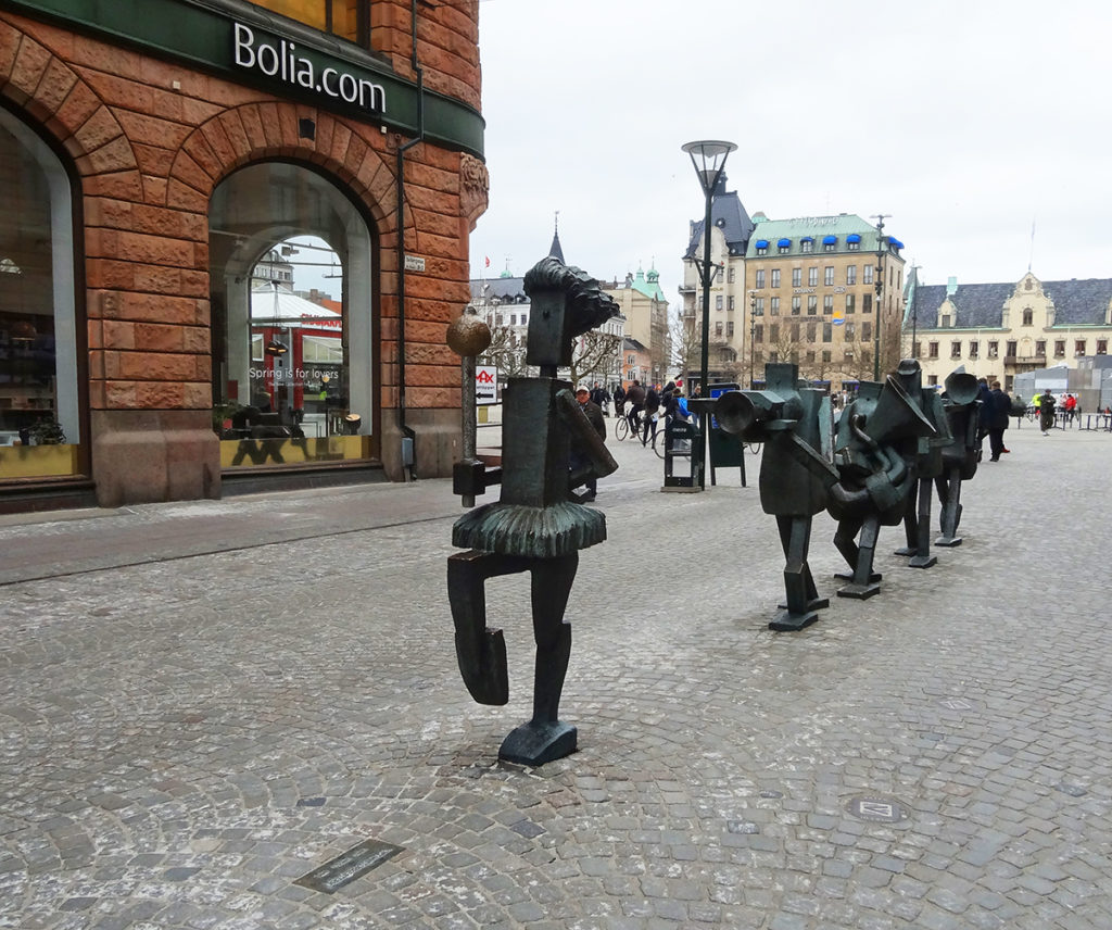 A band of statues in Malmö, Sweden