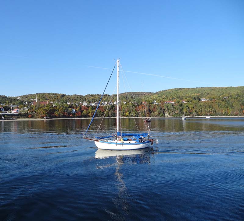 A boat in Baie-Sainte-Catherine