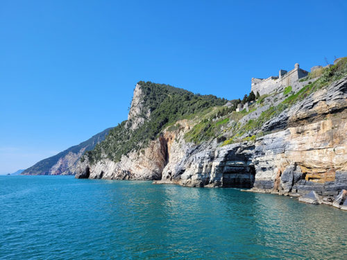 Cave and cliffs