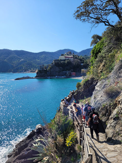 Arriving in Monterosso