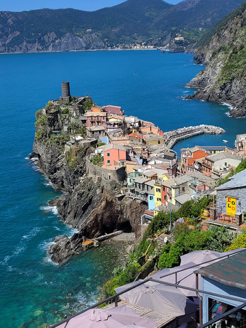 Arriving in Vernazza