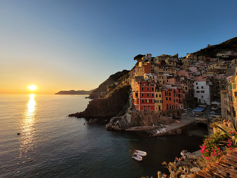 Sunset on Riomaggiore