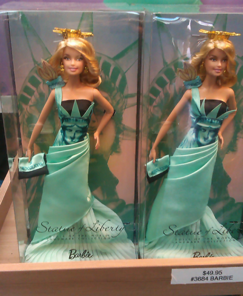 Barbie Statue of Liberty