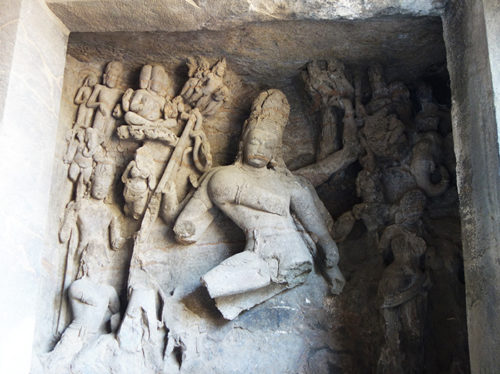 Sculptures on Elephanta island