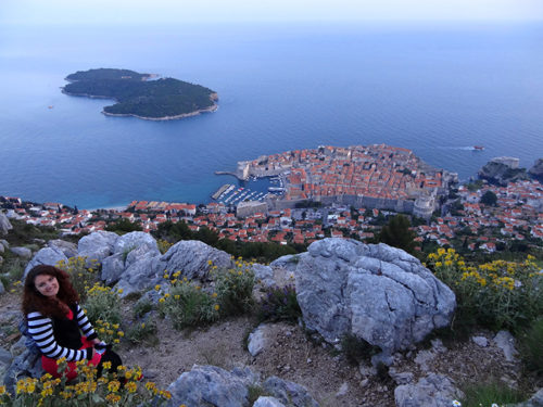 Me at the top of Dubrovnik