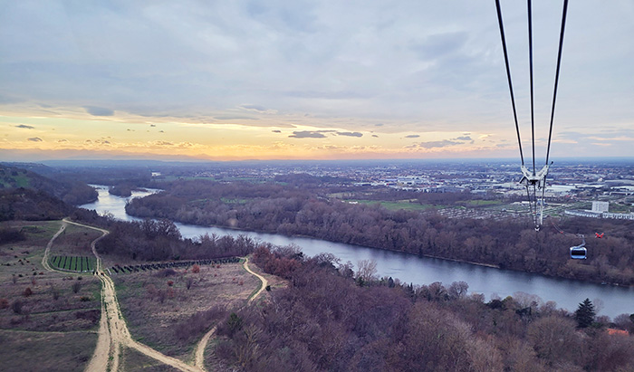 First day of 2023 on the cable car