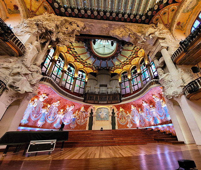 Stage of the Palau De La Música Catalana