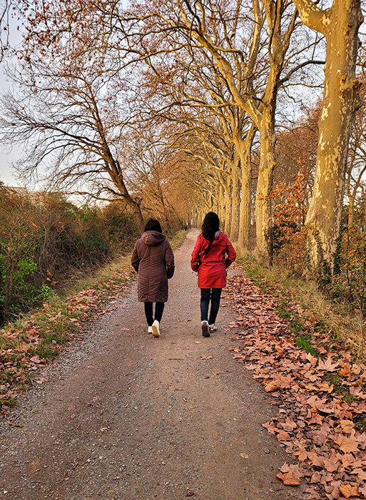 A walk with my friends before going back to work on January 2nd