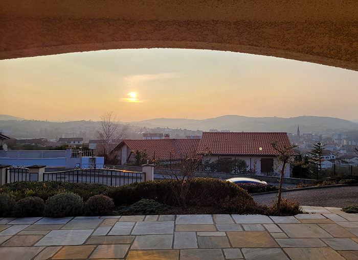 View from my airbnb in Saint-Chamond