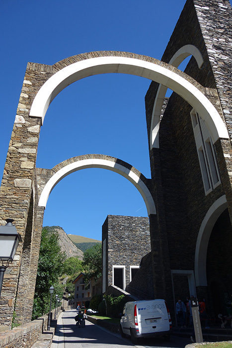 Entering the Basilica Sanctuary of Meritxell