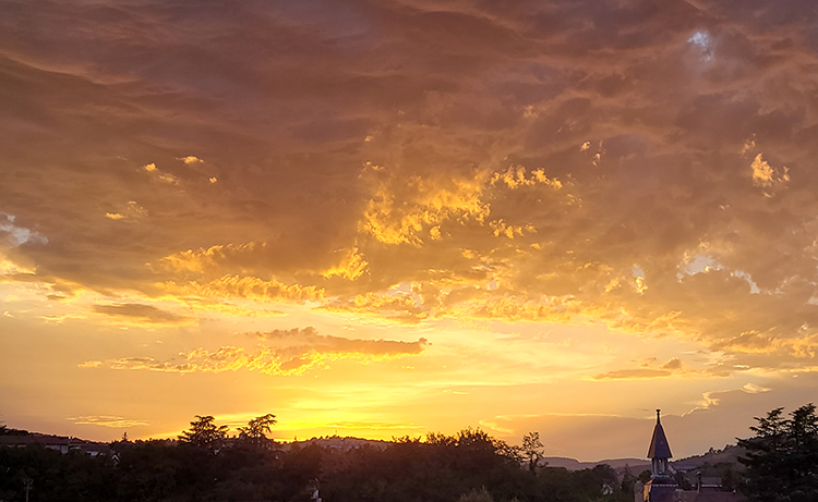 Sunset in France