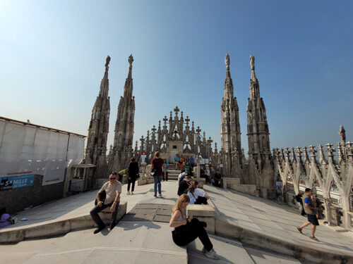 Rooftops of Milan's Duomo