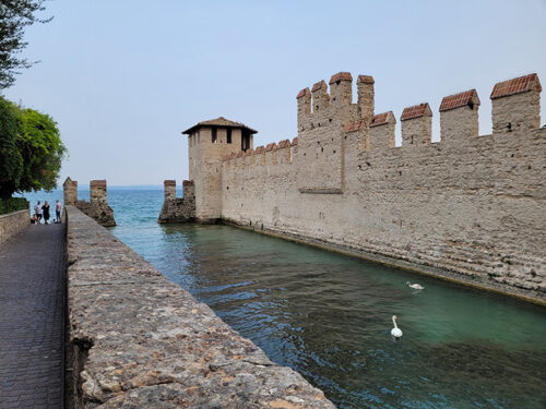 Castle and lake Garda