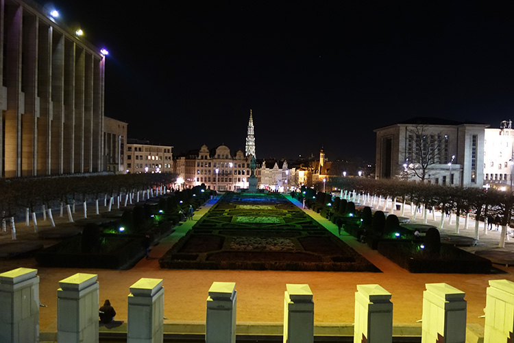 Brussels at night