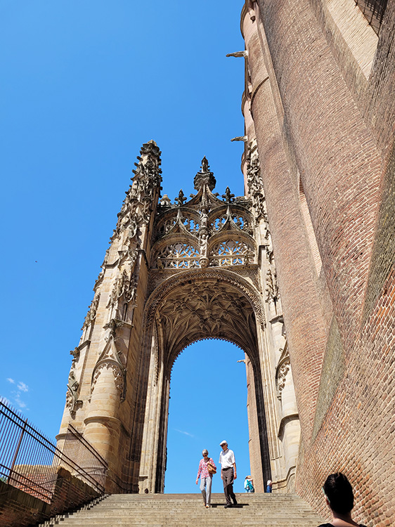 Entrance to Albi's cathedral