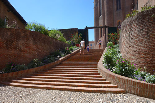 Stairs from Berbie Palace to the cathedral