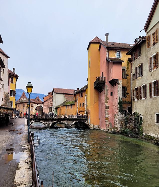 Colorful houses in Annecy