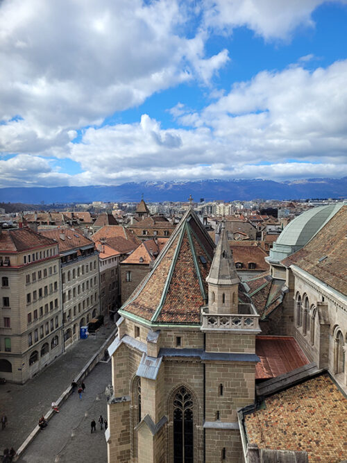 From the cathedral