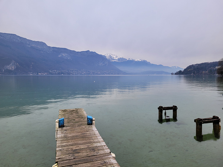 Peaceful moment by the lake