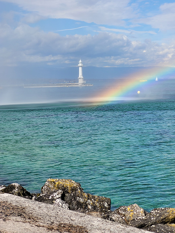 Rainbow over the lighthouse