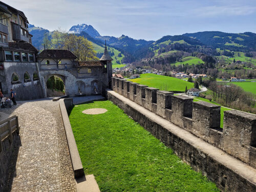 On the walls of Gruyères