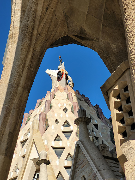 Under the arch