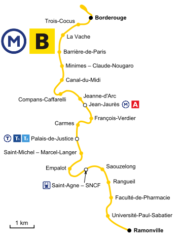 Toulouse metro line B