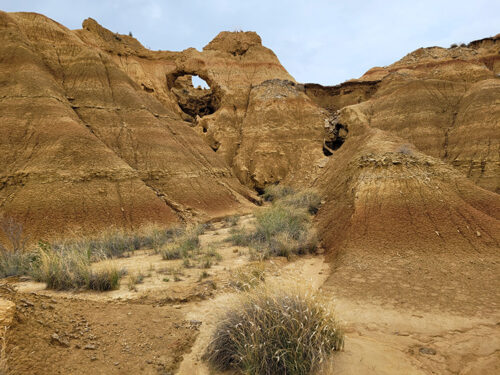 Hole in a hill