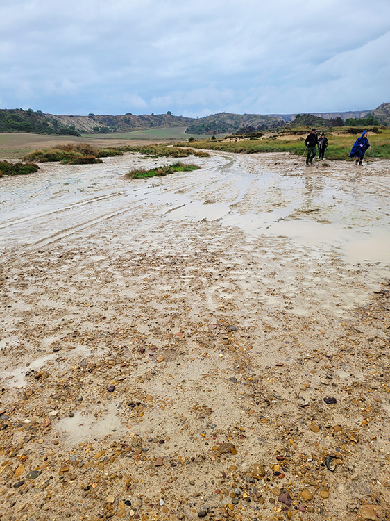 Rain in the Bardenas Reales