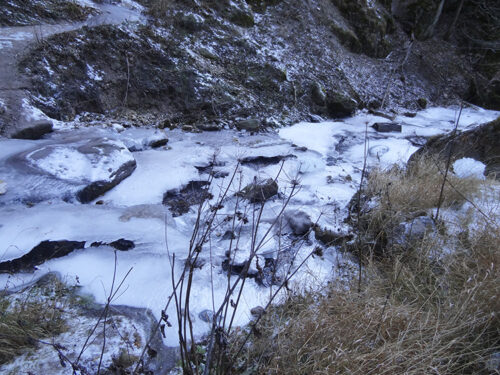 Frozen river