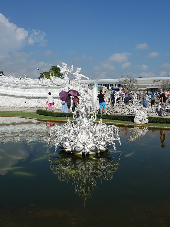 White temple decoration